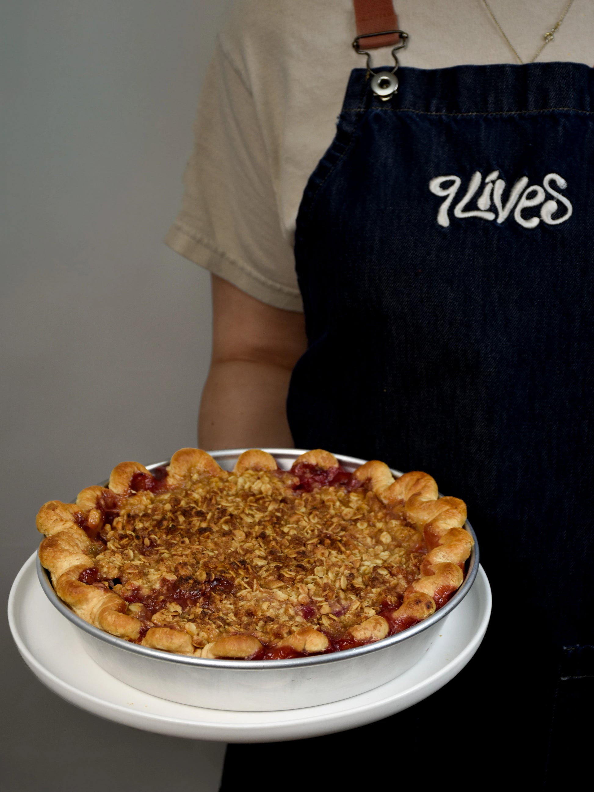 Plum Crumble Pie