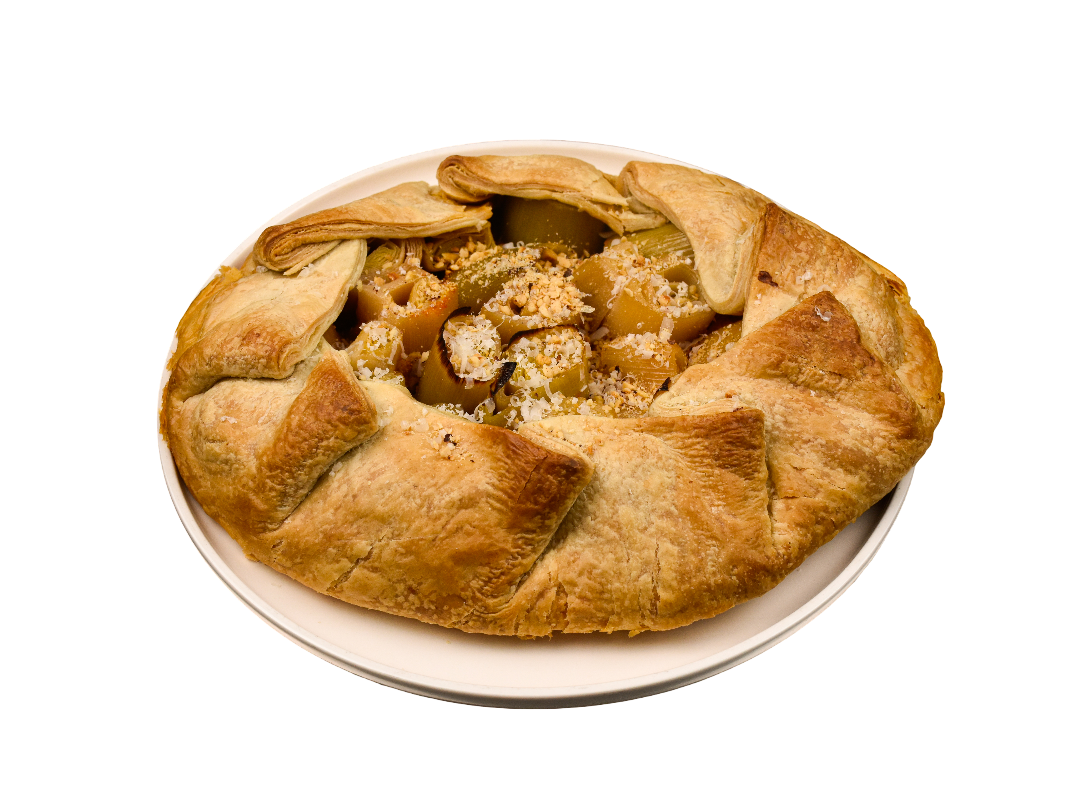 Romesco Leek Galette