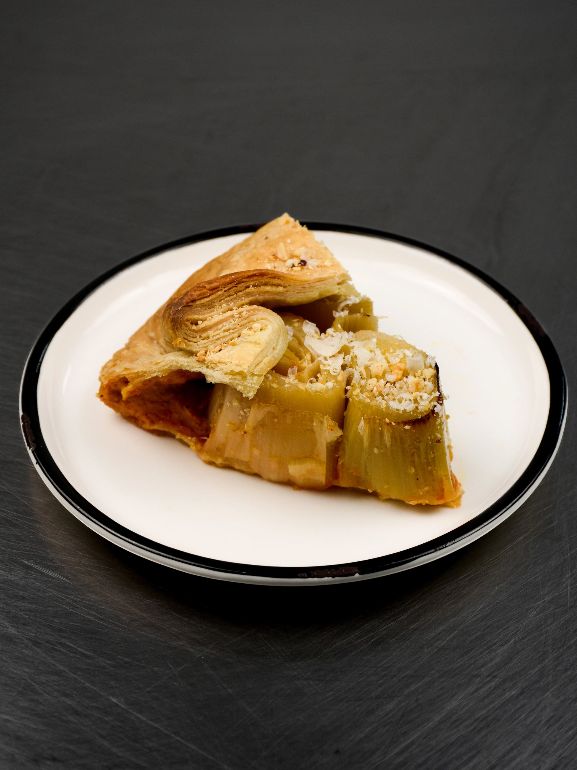 Romesco Leek Galette