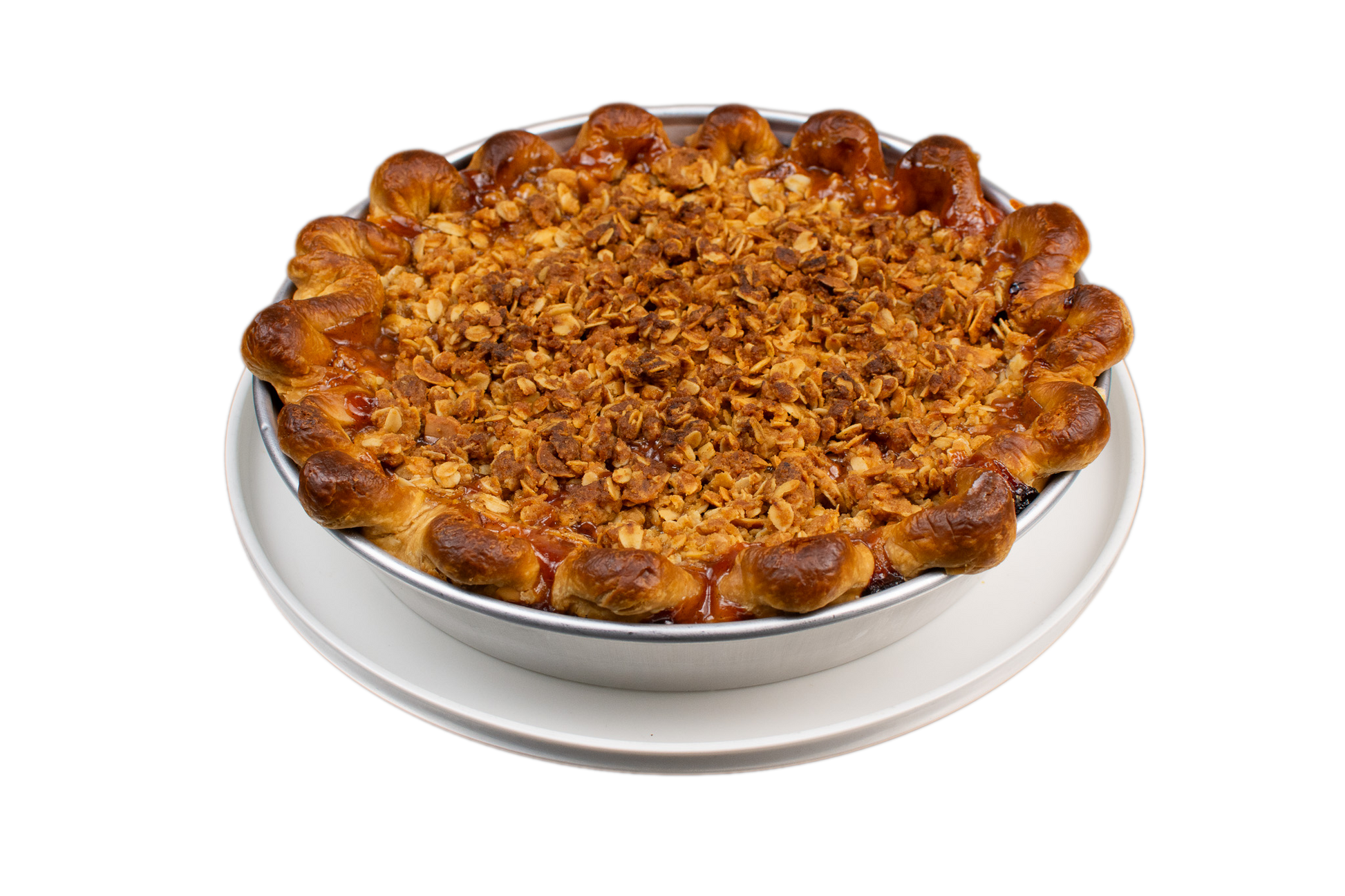 Rhubarb Crumble Pie