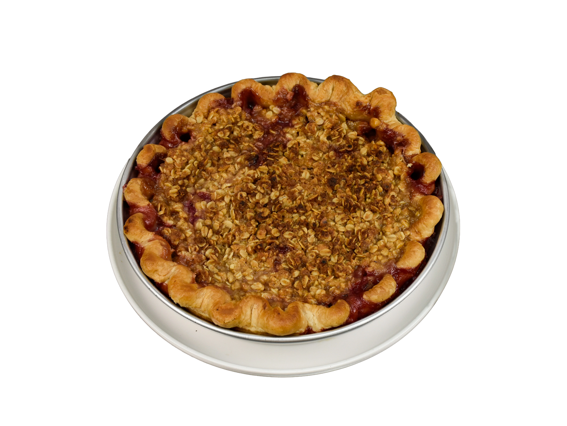 Plum Crumble Pie